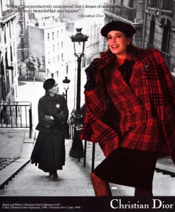 1986 Dior Christian vintage fashion 1-page MAGAZINE AD - Picture 1 of 1