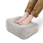 (Grey)Travel Foot Rest Pillow Height Fast Inflating Leg Knee Pillow Ags