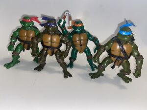 Set Of (4) Teenage Mutant Ninja Turtles 12” Action Figures 2002 Mirage Studios