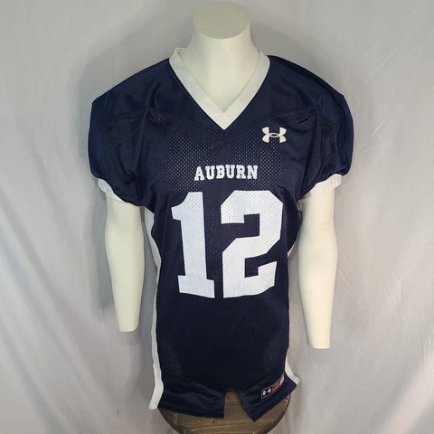 Auburn Tigers Mens Football Under Armour Authentic Jersey Navy sz Large LG Cover
