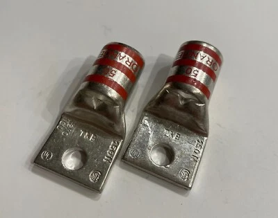 2x T&B 54162 Orange Die 50 150N One Hole 1/4" in Copper 3/0 AWG Compression Lug - Image 1 of 2