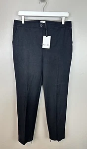 Reiss Paris High Waist Cigarette Pants Skinny Black Women's Size 8 New With Tags - Picture 1 of 15