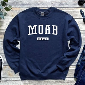 Moab Sweatshirt | Moab Utah Crewneck Sweatshirt | Delicate Arch, Red Rocks - Picture 1 of 10