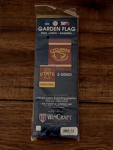 NWT Iowa State Cyclones NCAA Wincraft Double Sided 12.5x18 Garden Flag Cover