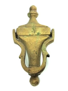 Antique Old Brass Metal Small Mini Miniature Door Knocker Handle Hardware - Picture 1 of 12