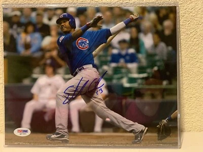 Starlin Castro Signed Chicago Cubs 8x10 Photo PSA/DNA - Image 1 of 4
