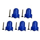 Convenient Trampoline Pole Cap Sturdy Replacement For 5Pcs Poles Blue Color