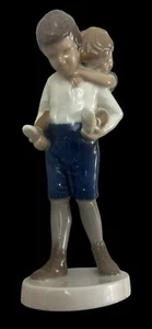 B&G Bing and Grondahl "PLAYFELLOWS" Brother & Sister Porcelain #1848 Figurine 8" - Picture 1 of 11