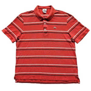 Vintage Lacoste Polo Shirt Mens XXL Size 7 Red Crocodile Outdoor Chemise Tennis - Picture 1 of 9