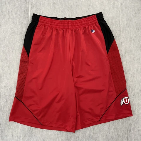 VINTAGE Utah State Shorts Adult Extra Large Red Utes Basketball Champion Mens XL Cover