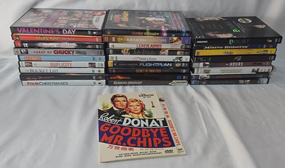 DVD Mixed Lot 27 Drama Comedy Horror Risky Business Blazing Saddles Ray The Help - Image 1 of 4
