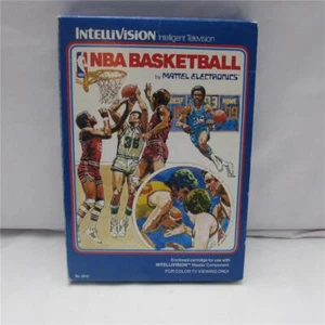 NBA BASKETBALL FOR INTELLIVISION CIB W/ MANUAL, OVERLAYS TESTED MUST @@!! - Picture 1 of 4