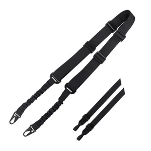Correa de hombro táctica ajustable para pistola de rifle de 2 puntos con 2 soportes de correa - Imagen 1 de 15