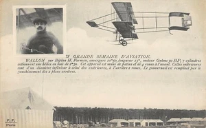 CPA AVIATION GRANDE SEMAINE D'AVIATION WALLON SUR BIPLAN H.FARMAN - Imagen 1 de 1