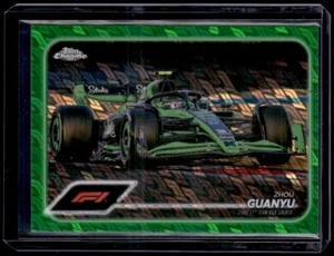 2024 Topps Chrome Logofractor Formula 1 F1 #86 Zhou Guanyu Green /99 - Picture 1 of 2