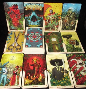 SEALED NEW ~ SANTA MUERTE TAROT CARDS & BOOK SET DAY OF THE DEAD MYSTICISM - Picture 1 of 7
