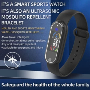 New Mosquito Repellent Bracelet Ultrasonic Insect Wristband Watch Portable Repel - Picture 1 of 5