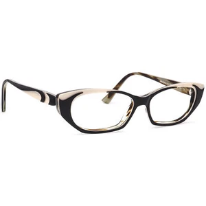 Jean Lafont Eyeglasses Magnolia 198 Black/Pearl Semi Cat Eye France 53[]13 140 - Picture 1 of 6