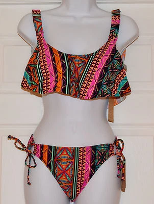 Hobie купальник из двух частей бикини верх/бикини низ Sz L многоцветный K22 - Изображение 1 из 3