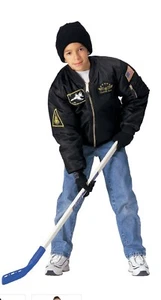 ROTHCO MA-1 PILOT JACKET FOR KIDS - TOP GUN MEDIUM BROWN - Picture 1 of 11