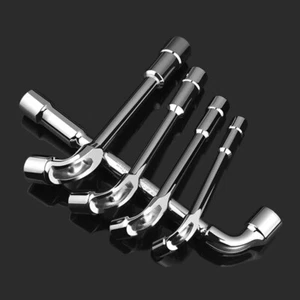 8mm-19mm Metric L Shaped Angled Open Hex 6 Point Socket Wrench Doubleend Spanner - Picture 1 of 18
