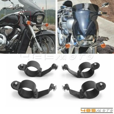 Windshield Mount Clamp Bracket for Suzuki Boulevard M109R Boss M50 M90 2006-2022 - Image 1 of 4