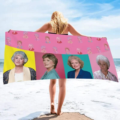 The Golden Girls Beach Towel Bath Towel Microfiber Cotton Blend 31x63 In - Image 1 of 4