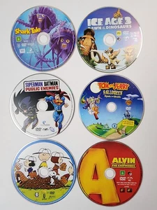 Kids Dvd Movie Bundle 6 Various Titles Region 4 Disc Only Superman Ice Age 3 - Picture 1 of 2