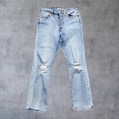 Quality Clothing Levis Premium Wedgie High Rise Light Wash 29x28 Button Fly 0033 - Изображение 1 из 4