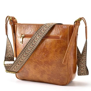 Crossbody Bags for Women Trendy Vegan Leather Hobo Handbags Shoulder Purse Bu... - Picture 1 of 7