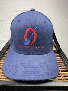 Outrigger Kanu Club Mütze Kappe tailliert marineblau Flexfit Yupoong bestickt Herren - Bild 1 von 9