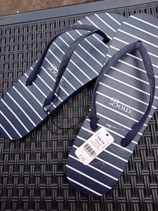 Ladies Navy and white flip flops from Boux Avenue Size 7-8 Bnwt - Picture 1 of 2