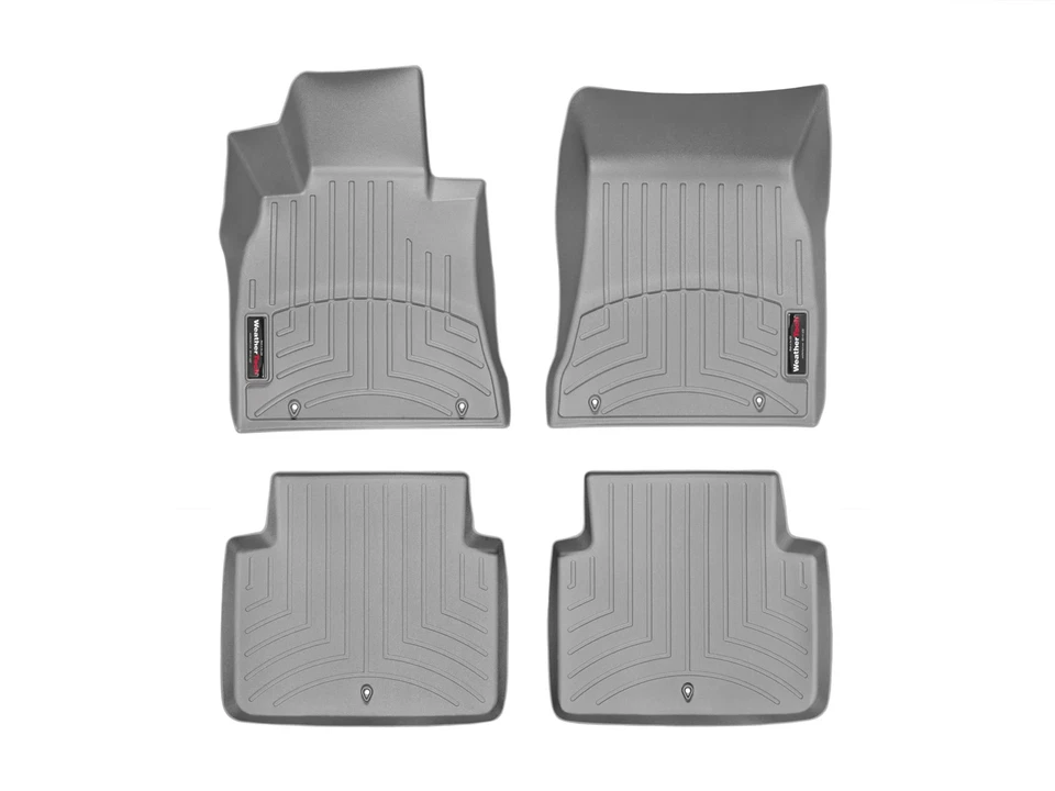 Forro de piso WeatherTech para Hyundai Genesis 2015-2016 - primera y segunda fila, gris Foto 1 de 4
