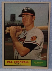 Collectible 1961 Topps Del Crandall Baseball Trading Card (#390) - Picture 1 of 2