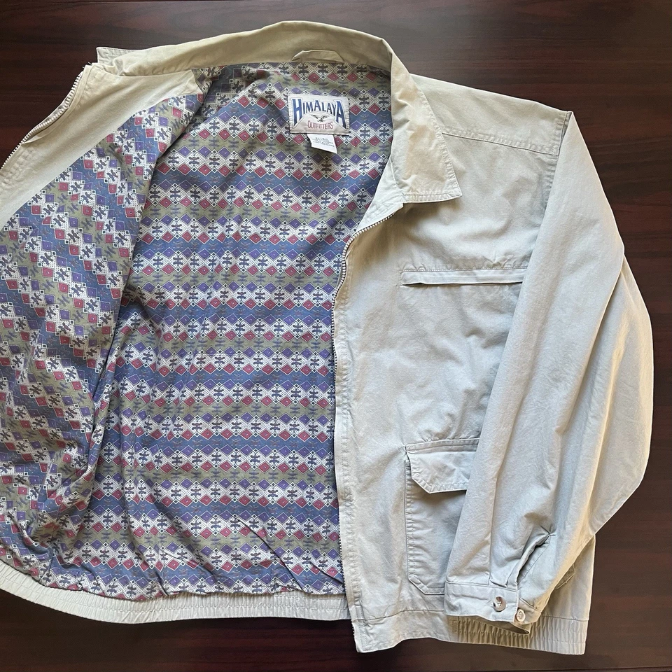 Винтажная выцветшая куртка Himalaya Outfitters с ацтекским принтом размер XXL - Изображение 1 из 4