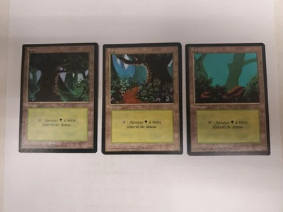MTG Lot of 3 Forests - 1 Each Art  (French Revised/Land/C) - BGM - Image 1 of 2