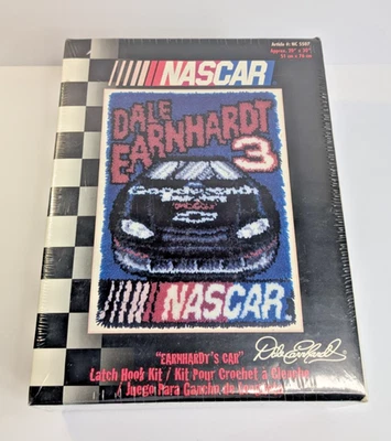 Nascar Dale Earnhardt #3 Latch Hook Rug Kit 20"x30" Caron Art Number NC 5507 NEW - Image 1 of 4
