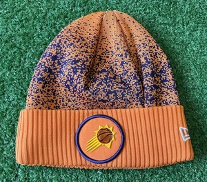 Phoenix Suns Basketball NBA Knitted Beanie OSFA New Era Authentic Orange Hat Cap - Picture 1 of 5
