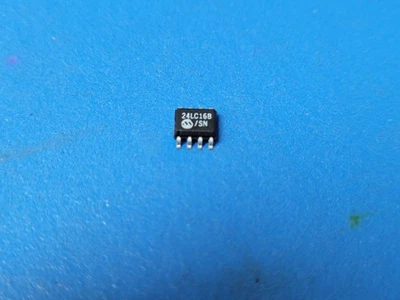 (10 PCS) 24LC16B/SN MICROCHIP EEPROM Memory IC 16Kbit I2C 400 kHz 900 ns 8-SOIC - Image 1 of 2