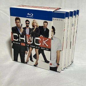 Chuck: The Complete Series: TV Show Seasons 1-5: USA Blu-ray Box Set: COMPLETE! - Picture 1 of 9