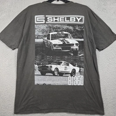 Camisa Mustang Masculina SHELBY GT350 2XL XXL Cinza Ford Muscle Car Casual Nova Com Etiqueta - Imagem 1 de 4