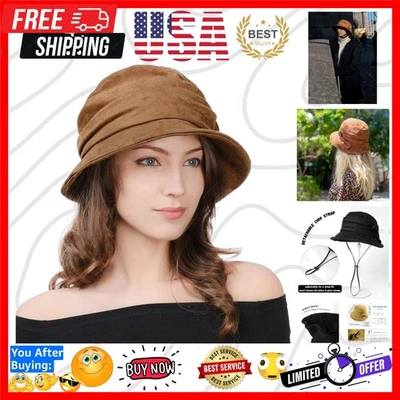 X-Large Vintage Cloche Bucket Hat - Stylish & Crushable for Women’s Winter Wear - Image 1 of 4