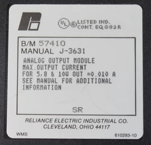 RELIANCE 57410 Isolated Analog Output Module #2 **XLNT** - Picture 1 of 2