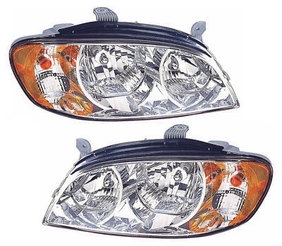 For 2002-2004 Kia Spectra Sedan Headlight Halogen Set Driver and Passenger Side Foto 1 de 2
