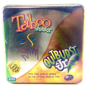 New Factory Sealed Dual Taboo Junior Outburst Jr Game Parker Brothers Metal Tin - Picture 1 of 5