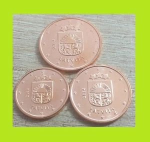 Lettonia 1, 2, 5 centesimi di euro 2014 - UNC - Foto 1 di 2