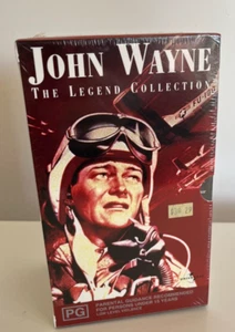 John Wayne The Legends Collection VHS. Sealed New with Free Standard Postage - Picture 1 of 6