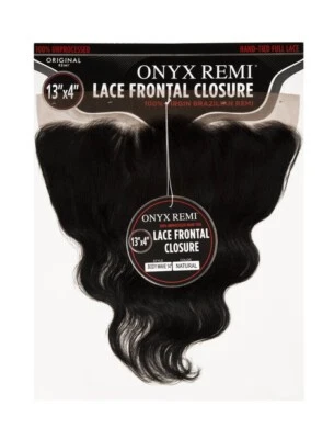 ONYX REMI 13x4 Hand-Tied Lace Frontal Closure 100% Human Hair Extension 10"~18" - Image 1 of 4