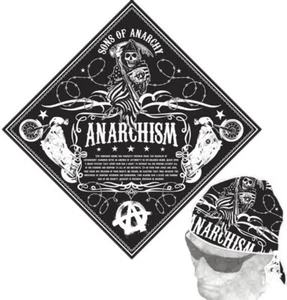 Sons of Anarchy Anarchism Defined Bandana -Crime drama, Kurt Sutter, Jax, Samcro - Picture 1 of 3
