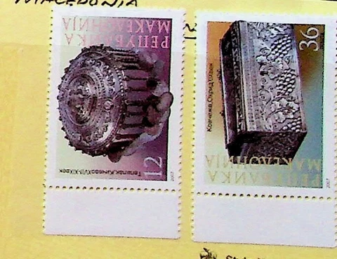 MACEDONIA Sc 398-99 NH ISSUE OF 2007 - ART - (AJ23) Cover
